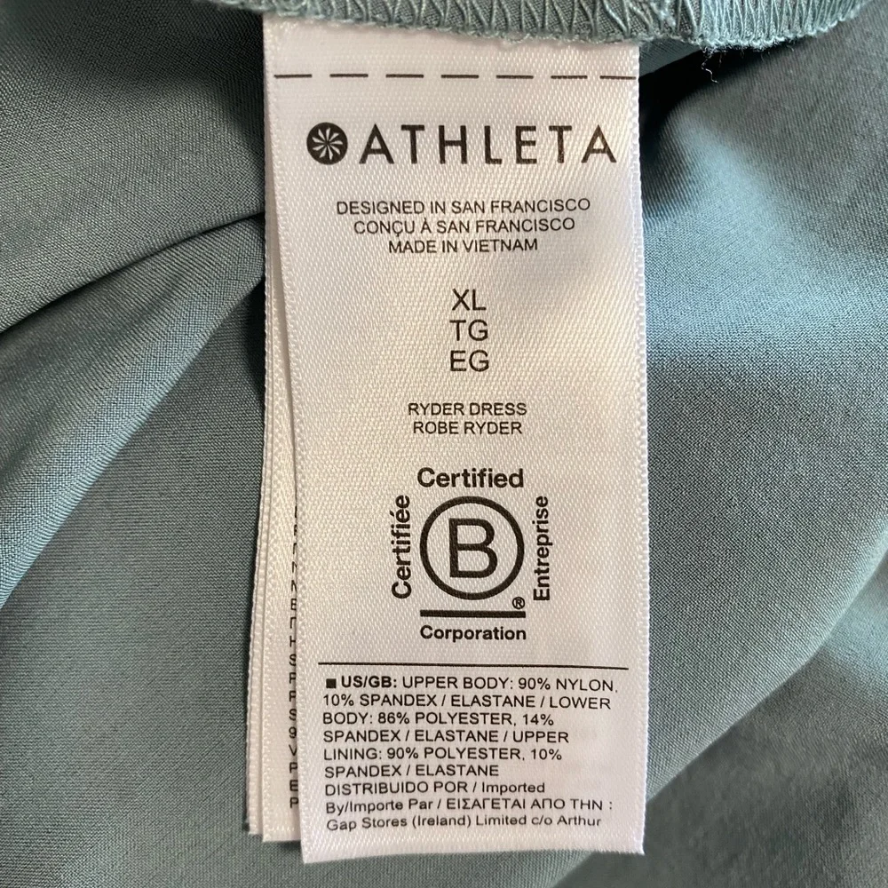 Athleta Ryder Women’s Minimalist Grey Green Dress size XL - Picture 9 of 10